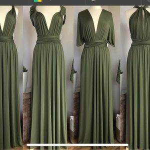 Convertible Bridesmaid  Wrap dress with bandeau